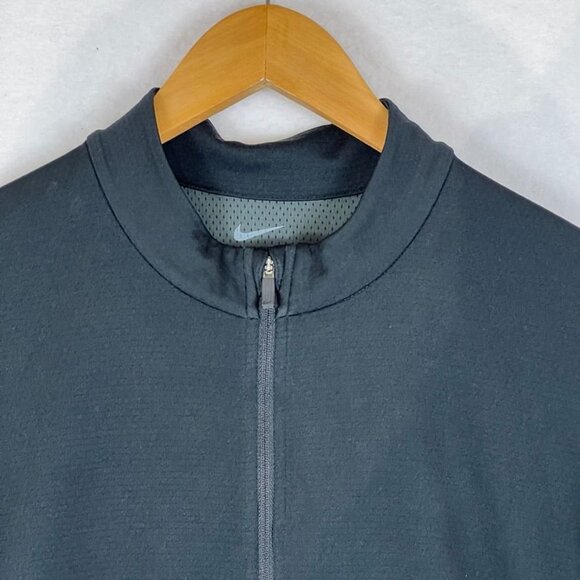 Nike Dri-Fit Mens Full-Zip Jacket L Black Polyester Lightweight Athletic Wear - Picture 4 of 12